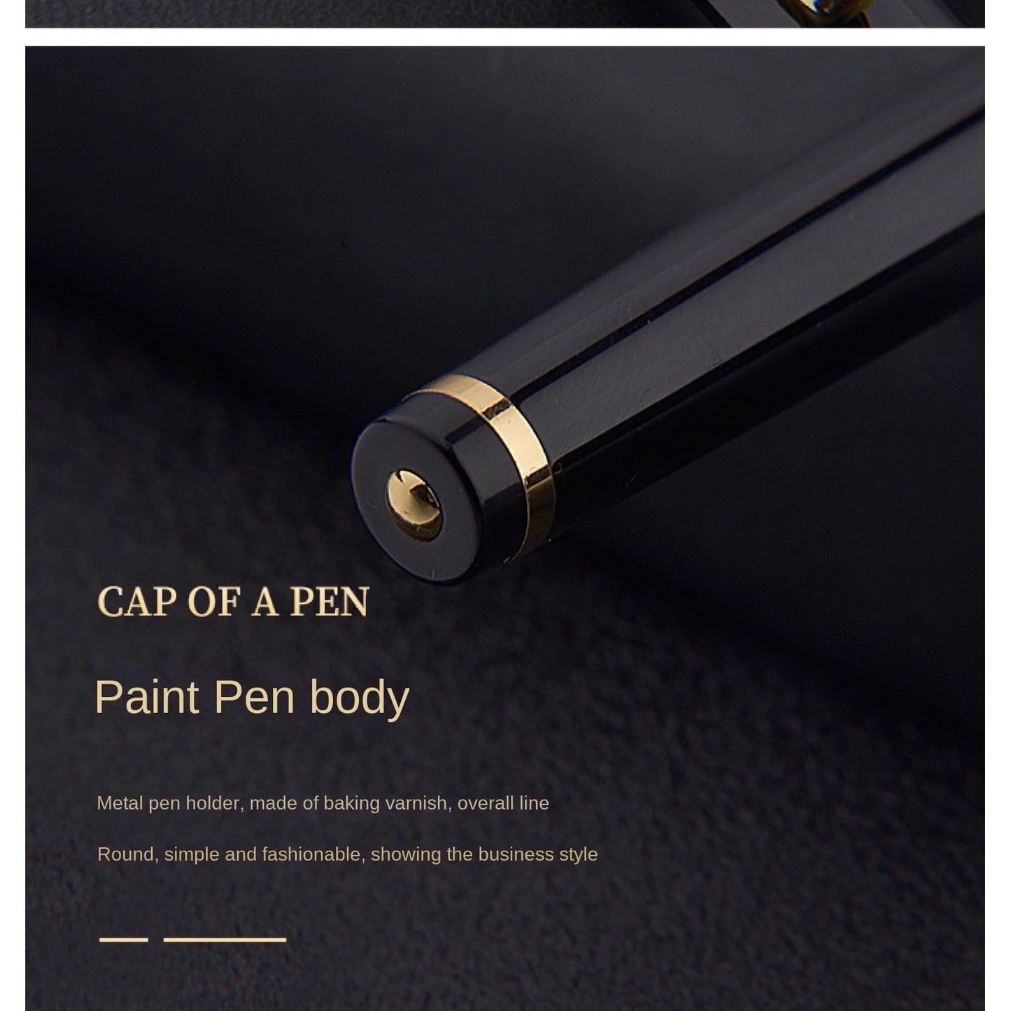 Borges Black Lacquer Rollerball Pen - Stunning Luxury Pen with 24K Gold Finish, Schmidt Ink Refill, Best Roller Ball Gift Set for Adult (Modern)