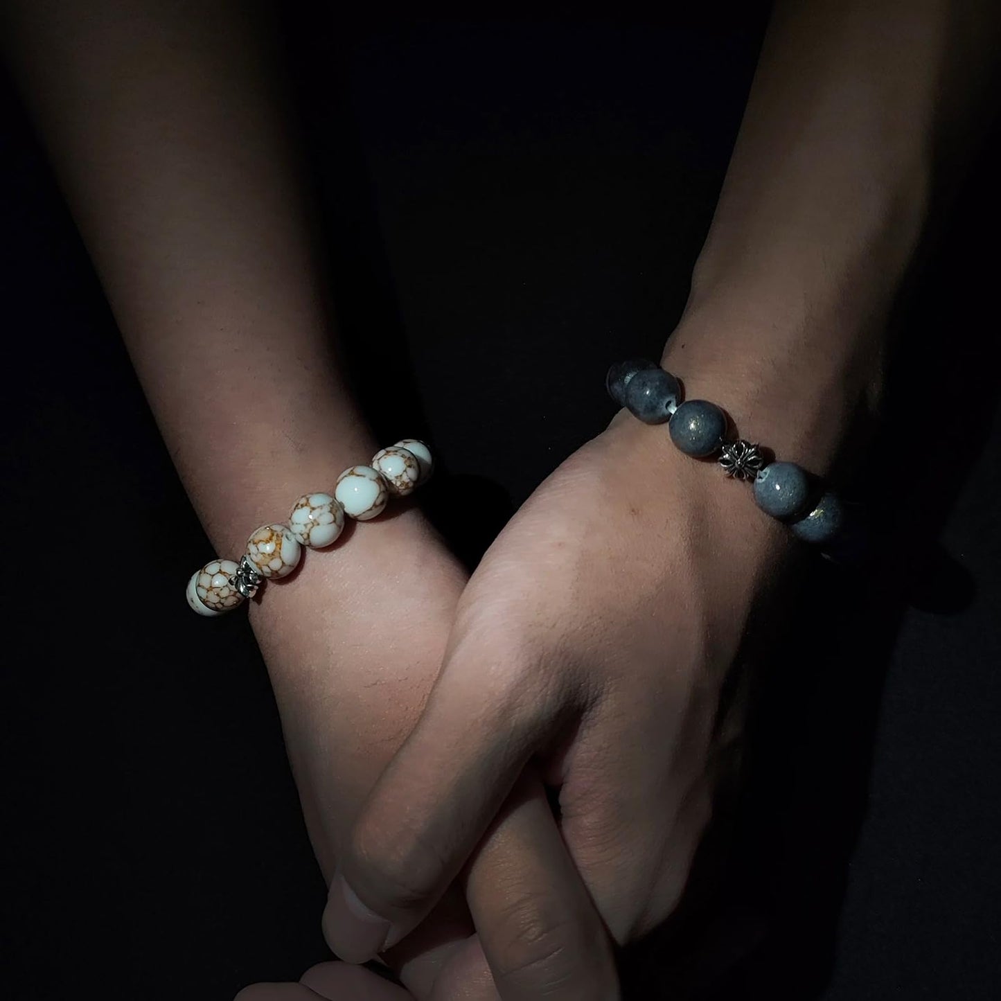 6mm White and Gold Turquoise Natural Stone Beads Round Loose Beads for Jewelry Making Yochus DIY Beads Bracelet Necklace