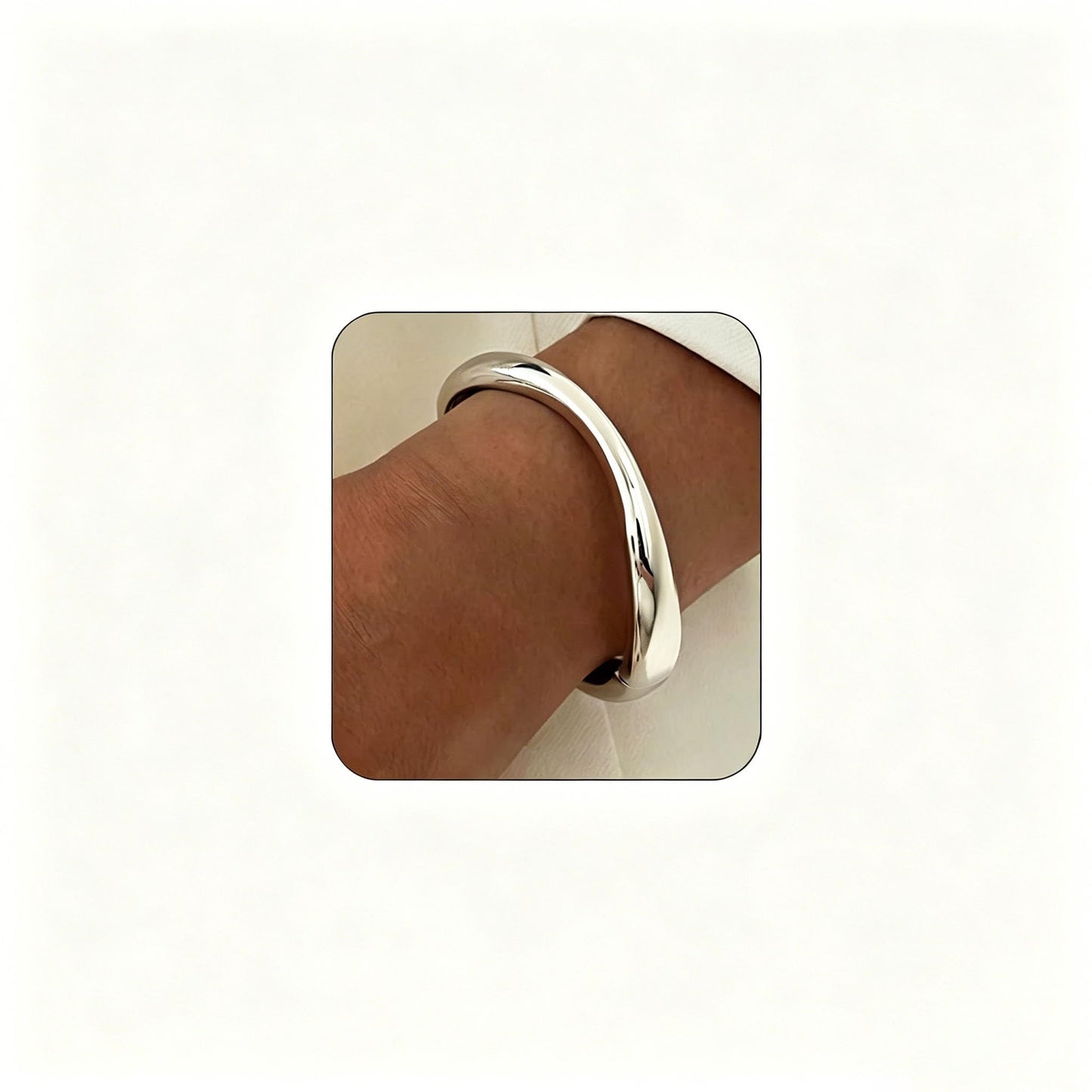 MTINEAPS Gold Bangle Bracelets for Women Teens Trendy Chunky Adjustable Twist Cuff Bracelet Jewelry Gifts (Silver - Style A)