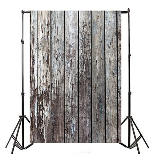 AOFOTO 3x5ft Grunge Wood Planks Photography Background Old Weathered Wooden Board Backdrop Hardwood Fence Retro Panels Kid Adult Portrait Photoshoot Studio Props Video Drape Wallpaper - size: 3x5ft