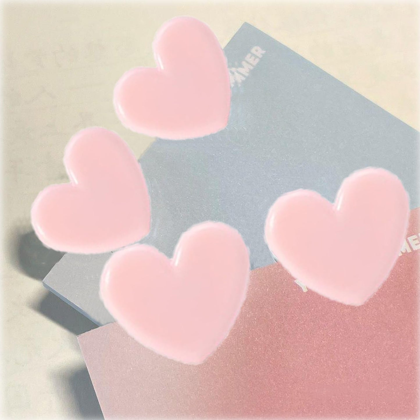 60pcs Heart Shaped Binder Clips,Mini Decorative Paper Clips,Paper and Bag Clips for Coffee Office Photo Picture Pages Holder