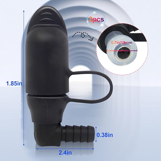 Hydration Bags Bite Valve Mouthpiece Replacement for Cross Country Bladder Bag Detachable Universal Manual Switch for Any Hydration Pack System