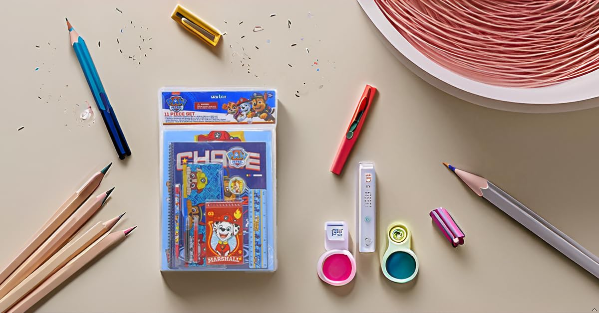Paw Patrol School Supplies Set for Kids – Complete Back-to-School Essentials Bundle with Notebooks, Pencils, and More – Perfect for Boys & Girls