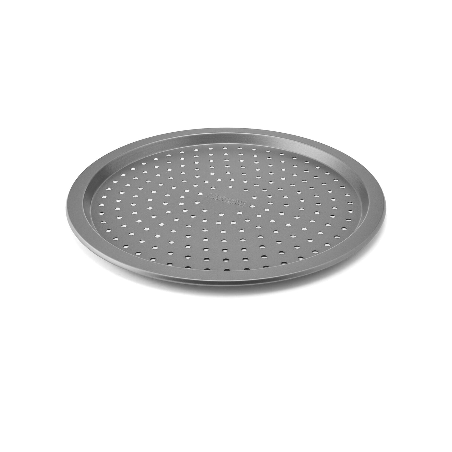 KitchenAid Nonstick Swiss Engineered Aluminized Steel Pizza Crisper, Dishwasher Safe, Contour Silver, 15.5 Inch