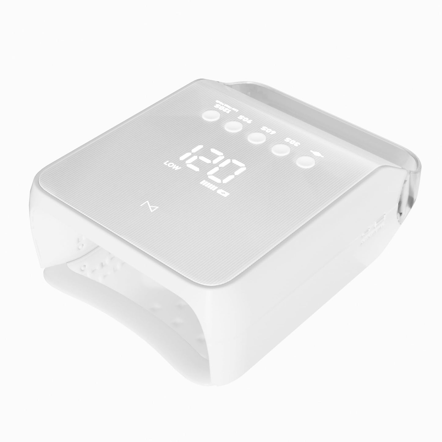 M SHIC Nail Lamp 96W UV LED, Cordless Rechargeable Nail Dryer, Professional Gel Nail Light with 48 LED Beads, Smart Sensor Timer for Gel Polish Builder Gel, Portable Salon Use – White