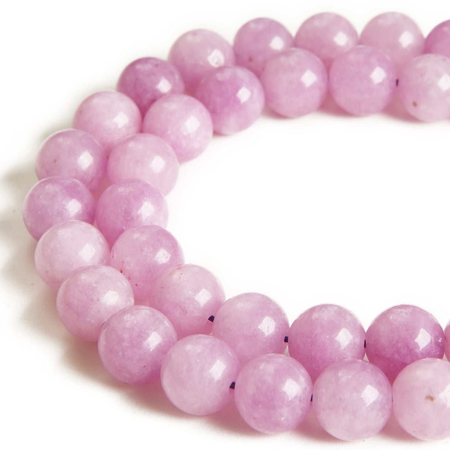 60pcs 6mm Kunzite Beads Natural Gemstone Beads Round Loose Beads for Jewelry Making