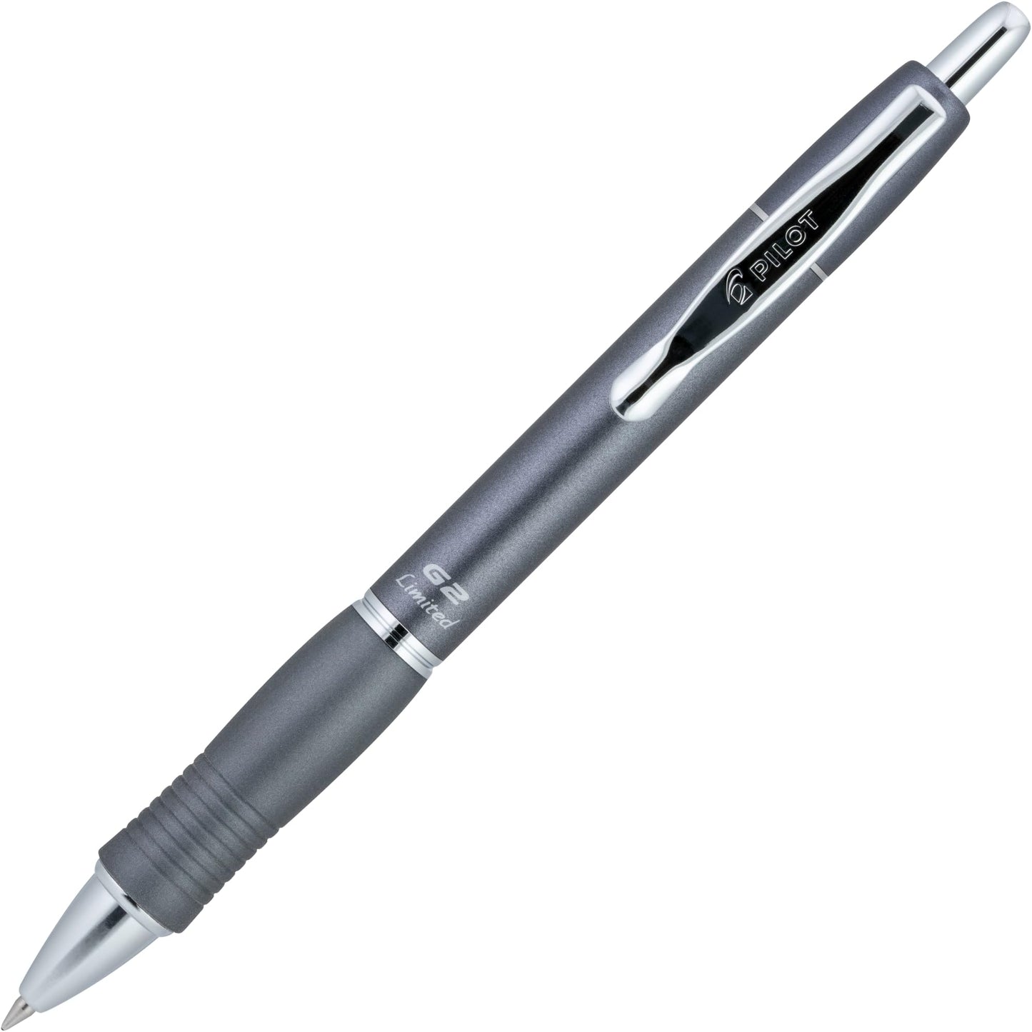 Pilot G2 Limited Premium Metal Gel Pen, Fine Point, 0.7 mm, Assorted Barrel Color, Black Ink