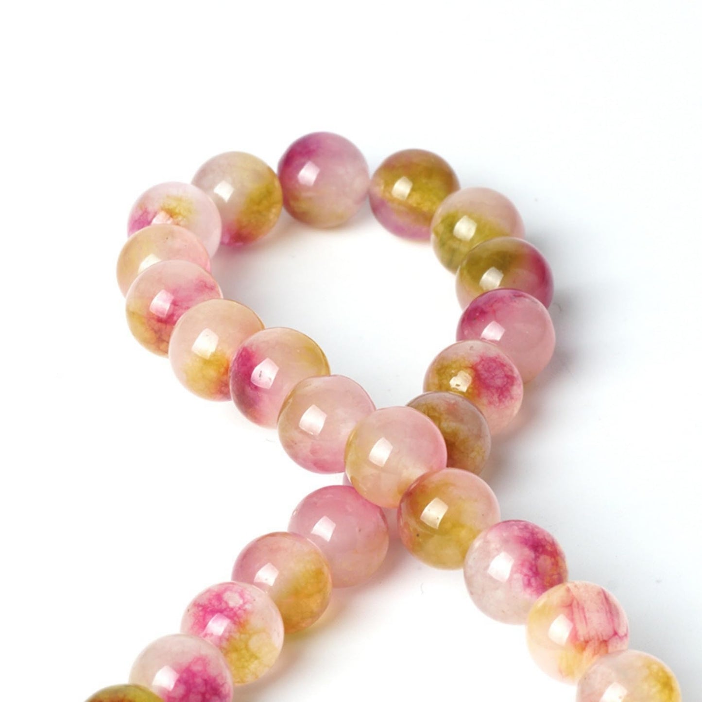 100Pcs Natural Stone 6mm Rose Red Jasper Round Loose Gemstone Energy Healing Beads Hole Size 1mm DIY Smooth Beads for Bracelet Necklace Earrings Jewelry Making