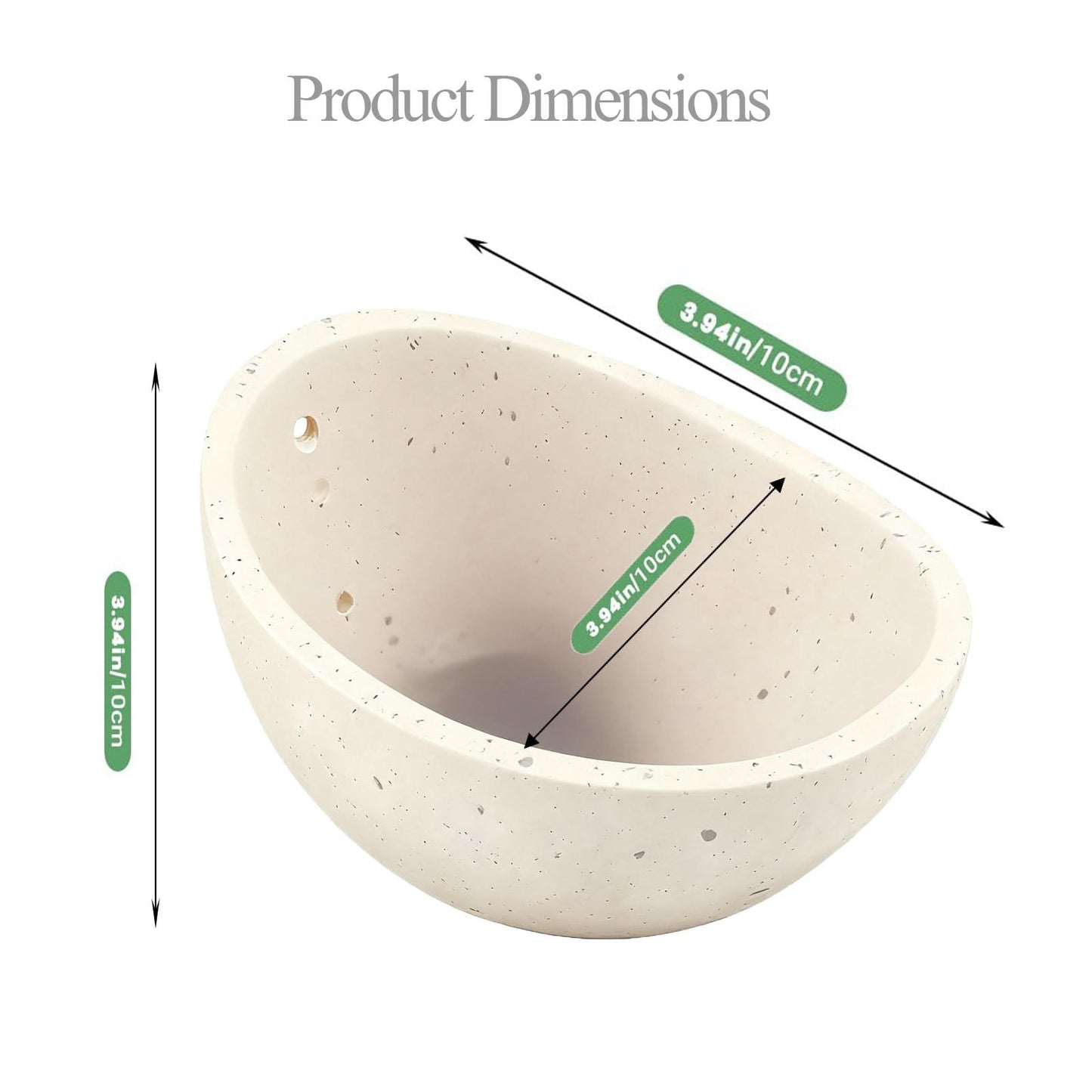 Ceramic Herb Stripper Bowl with Multiple Hole Sizes for Leaves and Stems, Small (white)