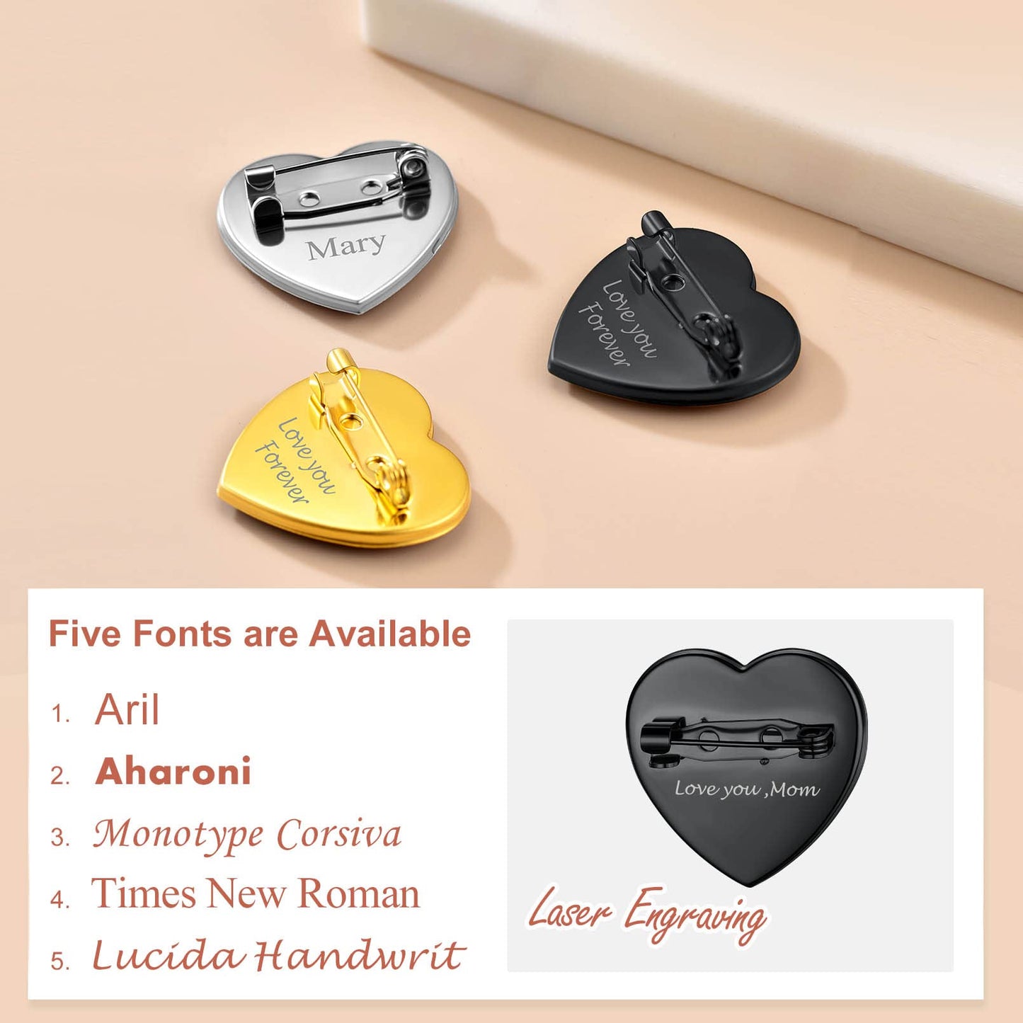 Custom4U Personalized Wedding Pin for Groom Memorial Picture Brooch Pins Boutonniere Photo Charm
