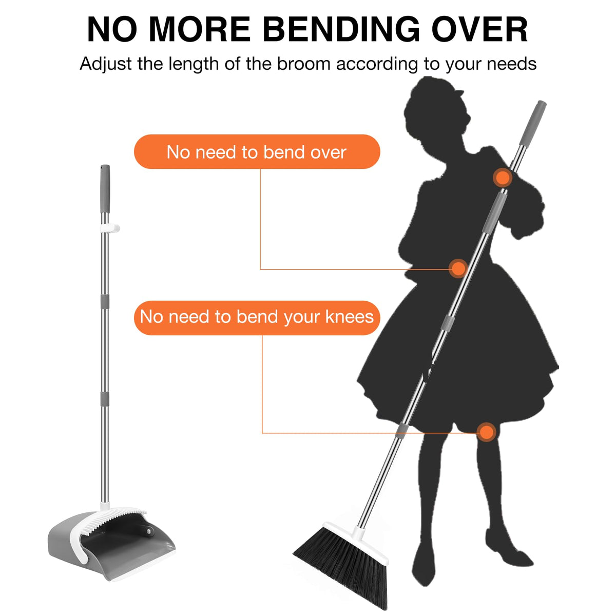 Broom and Dustpan Set (3 Count)