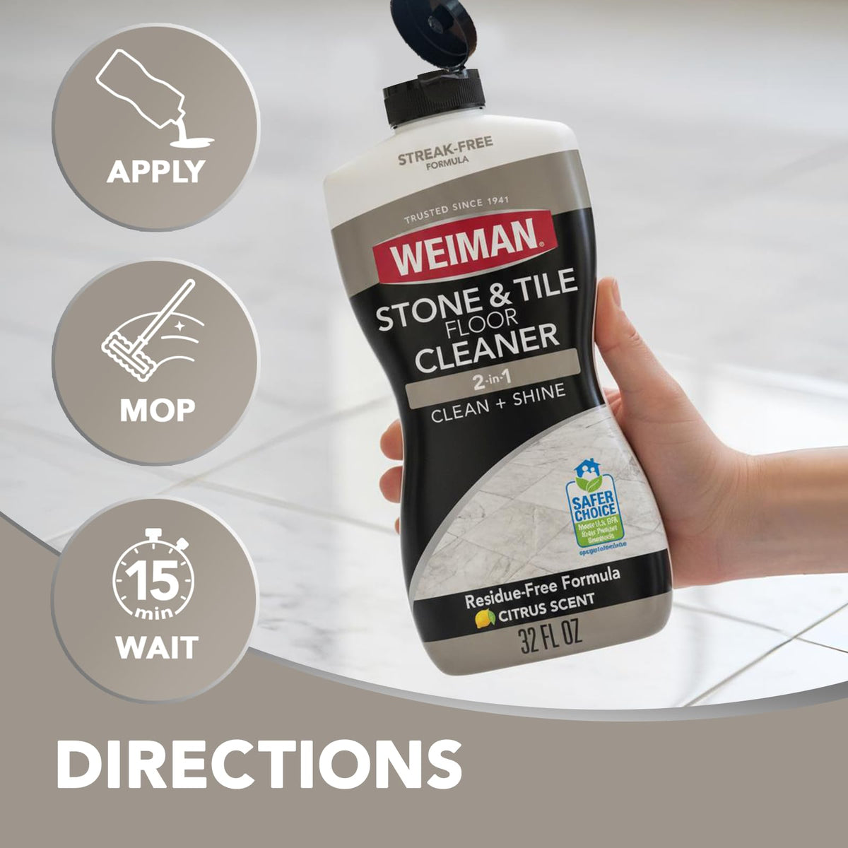 Stone Tile and Laminate Cleaner (64 Ounce)