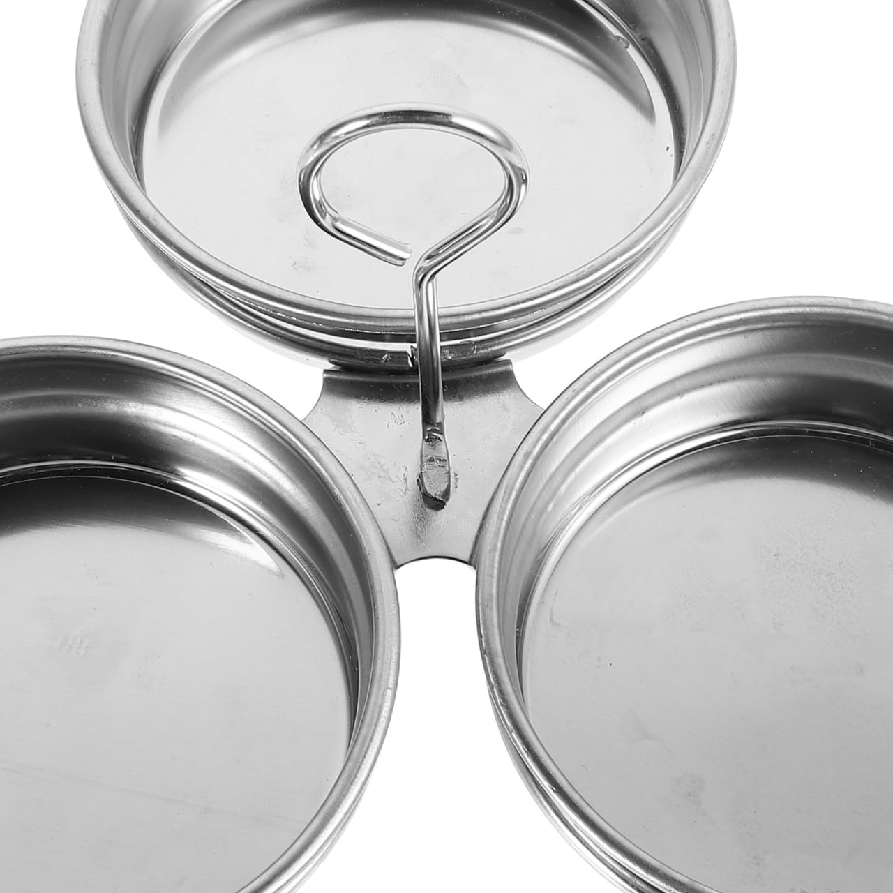 ULTECHNOVO Egg Poacher Cup 1-Cup Stainless Steel – Nonstick Coating Removable Rack – for Stovetop Steaming Poaching Boiling for Individual Eggs