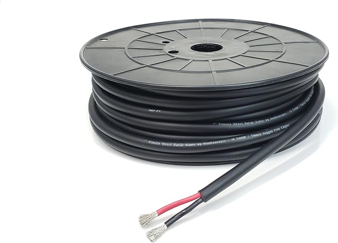 KnuKonceptz Direct Burial Outdoor Tinned Copper Speaker Wire (14 Gauge - 250 Feet)