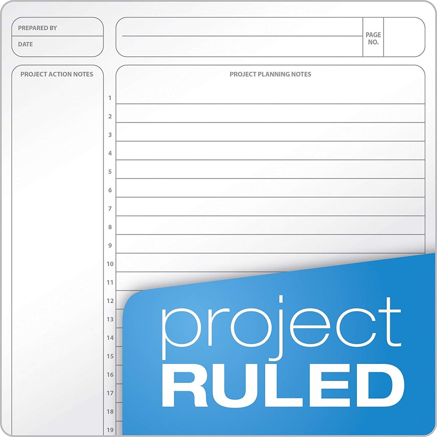 Ampad Gold Fibre Project Planner, Assorted Color Covers, 9.5 x 7.25, 84-Sheets, 3-Pack