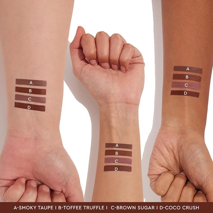 KIRO Four Play Non-Stop Airy Matte Liquid Lip Stack | Apex Brown | 4 Brown Lipstick Shades | Long-Lasting, Transfer-Proof & Hydrating | Lightweight & Infused with Avocado & Apricot Oils | 6ml