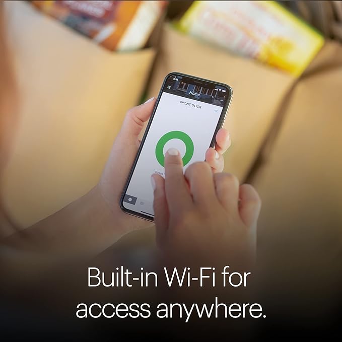 August Home, Silver Wi-Fi Connected Smart Keyless Entry Door Lock, Electronic Door Lock Fits Your Existing Deadbolt in Minutes, ‎ ‎AUG-SL05-M01-S01