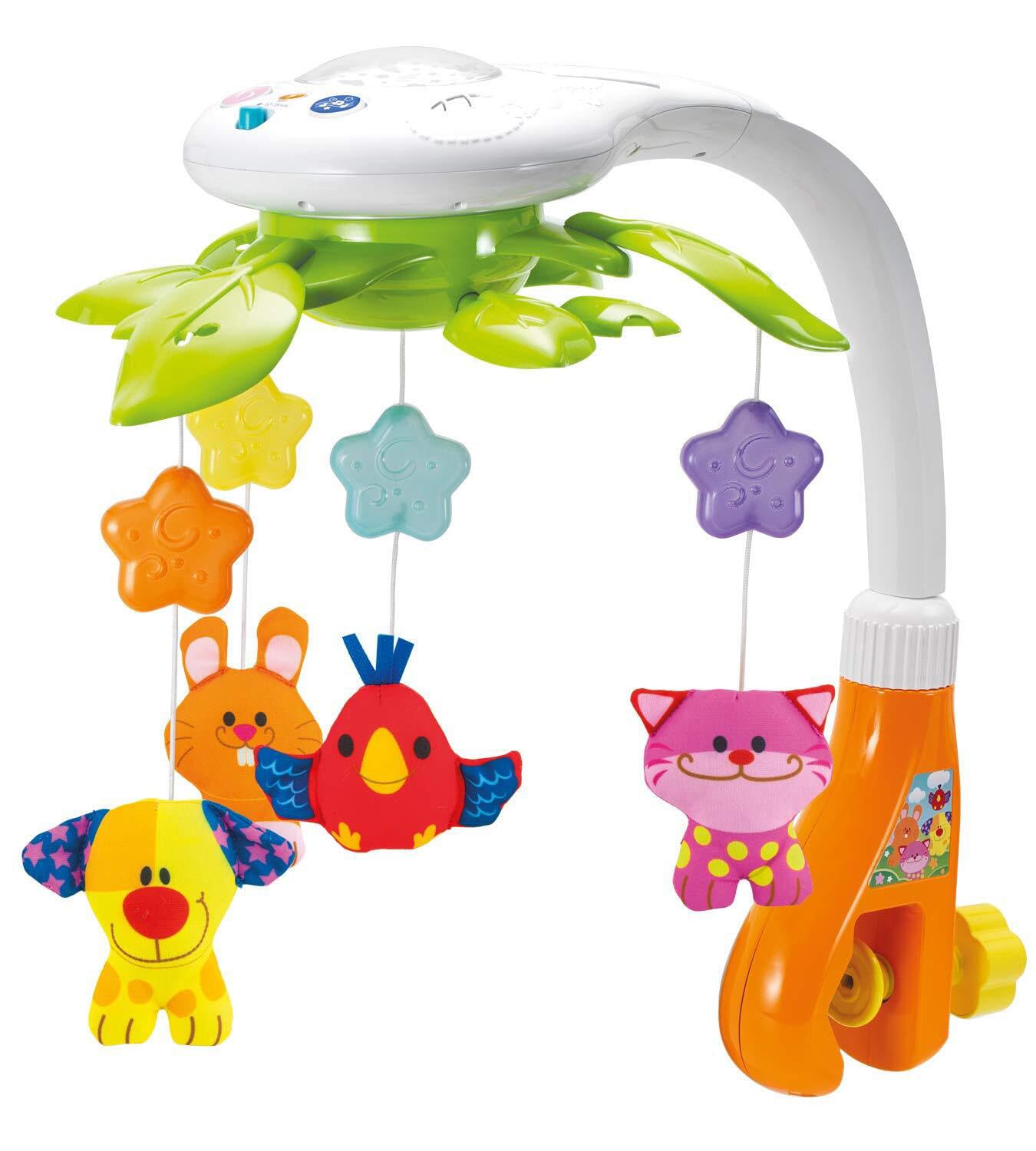 Baby Crib Mobile with Music and Lights - Rotating Musical Mobile for Crib with Star Projector, Calming Lullabies, Nature Sounds - Nursery Crib Toys for Newborn Boys and Girls Ages 0-5 Months
