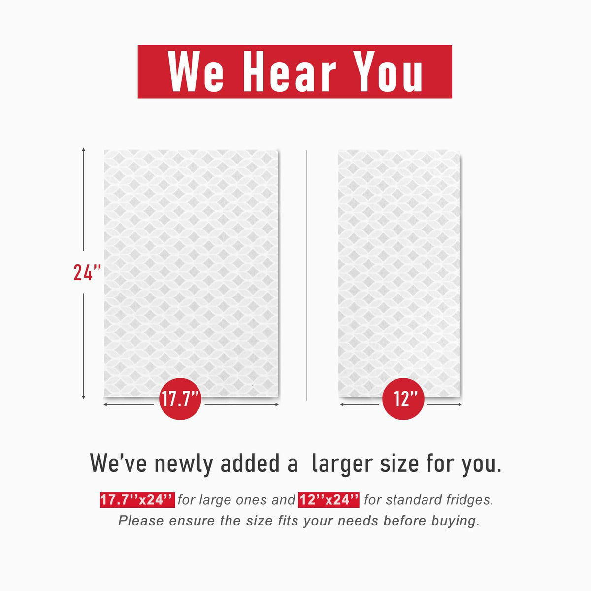 Refrigerator Liners (30 Sq Ft)