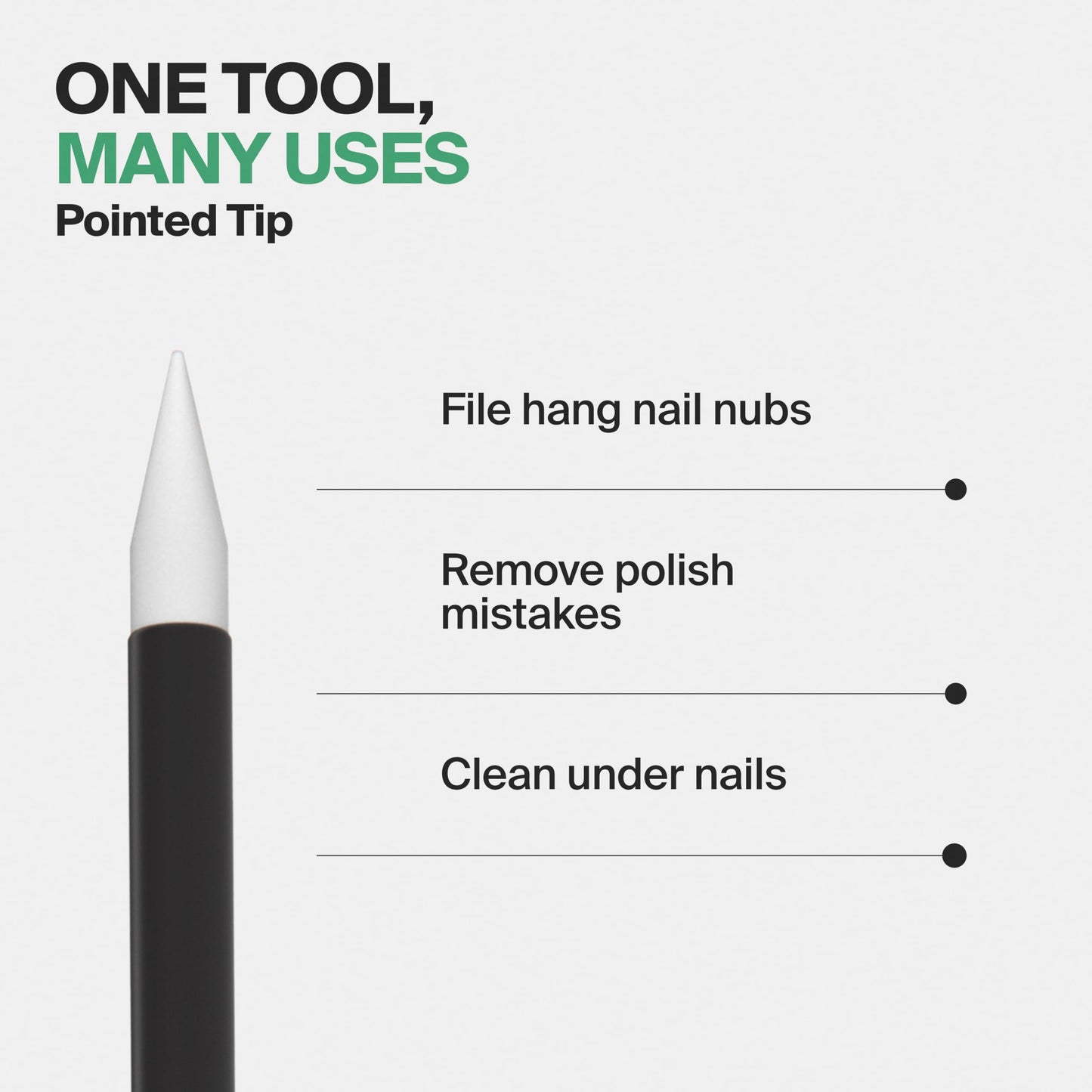 GERMANIKURE Clear Glass Cuticle Stick in Leather Sleeve - Ethically Made in Czech Republic - Cuticle Pusher & Remover, Callous & Dry Skin Fingertip File, Nail Shaper