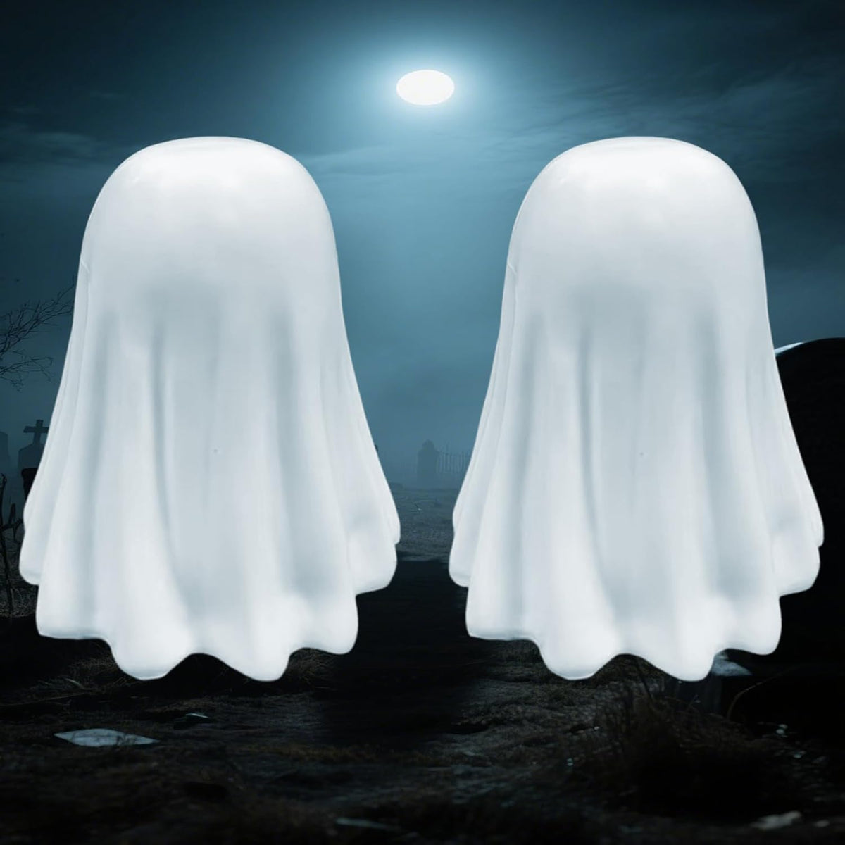 babyye Halloween Ghost Figurine, Spooky Resin Finger Statue, Porch and Indoor Spooky Home Halloween Decorations Indoor