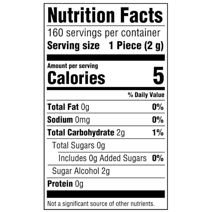 ORBIT Gum White Peppermint Sugar Free Chewing Gum Bulk Pack, 40 Piece Bottle (Pack of 4)