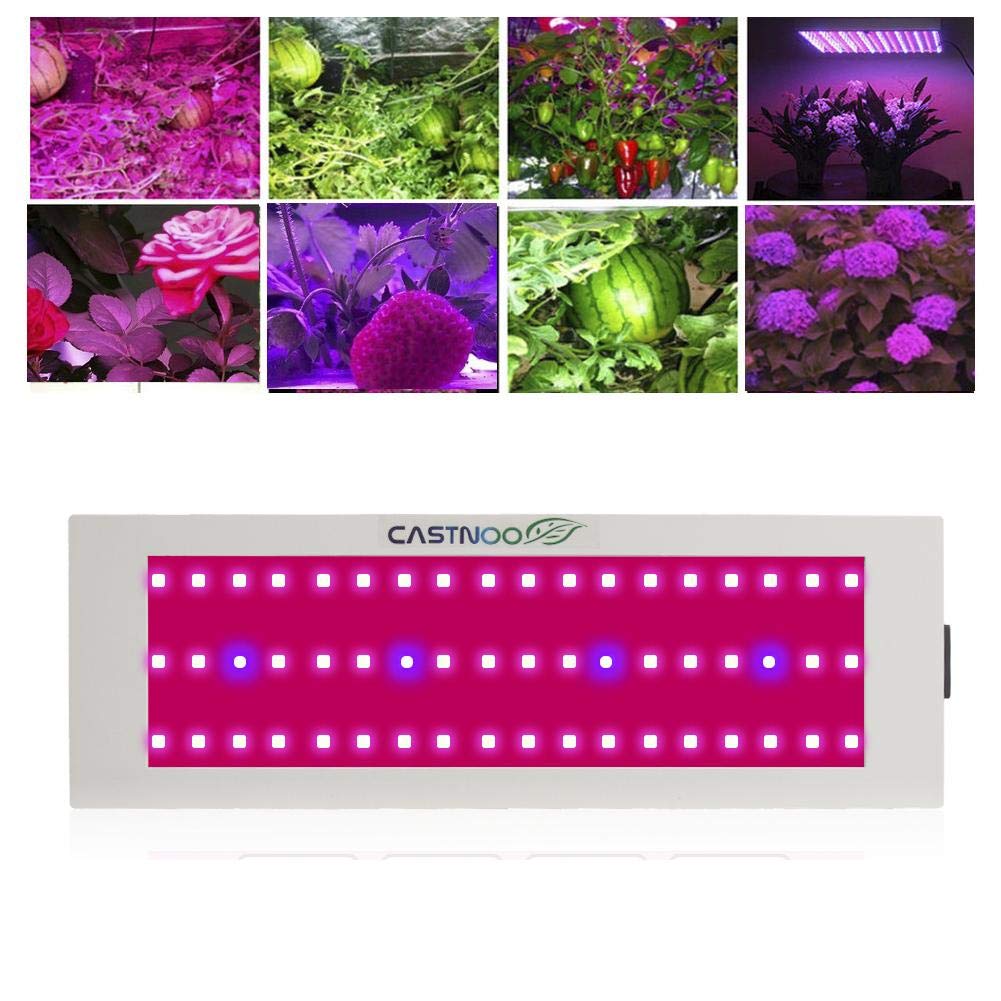 CASTNOO 300W 54 LED Grow Lights, Full Spectrum Little Solid Grow Lamp with IR & UV LED Plant Lights for Indoor (Space-Saving) Plants,Micro Greens,Clones,Succulents,Seedlings