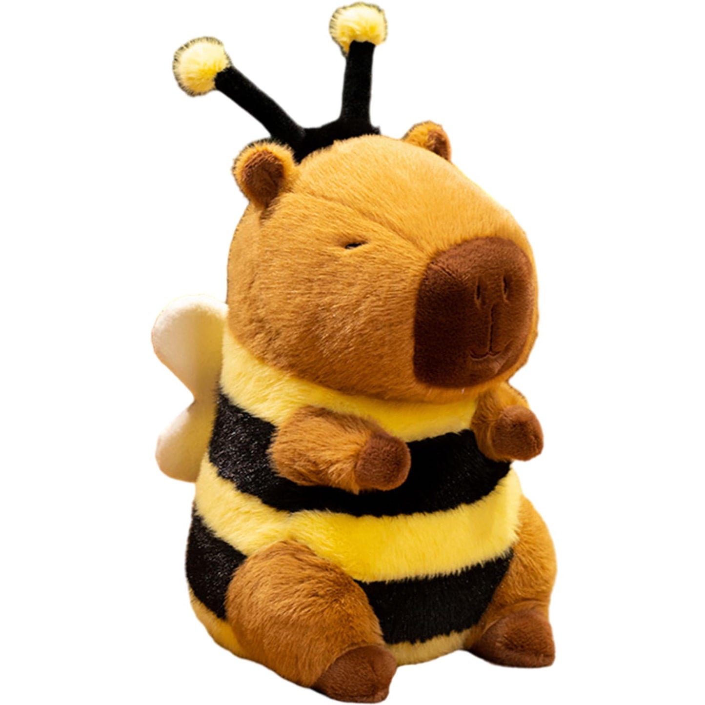 9.06 Inch Soft Capybara Dressed in Bee Stuffed Animals Capybara in Bumblebee Costume Plush Toys Fluffy Cuddly Fuzzy Doll Gift for Kids and Lovers