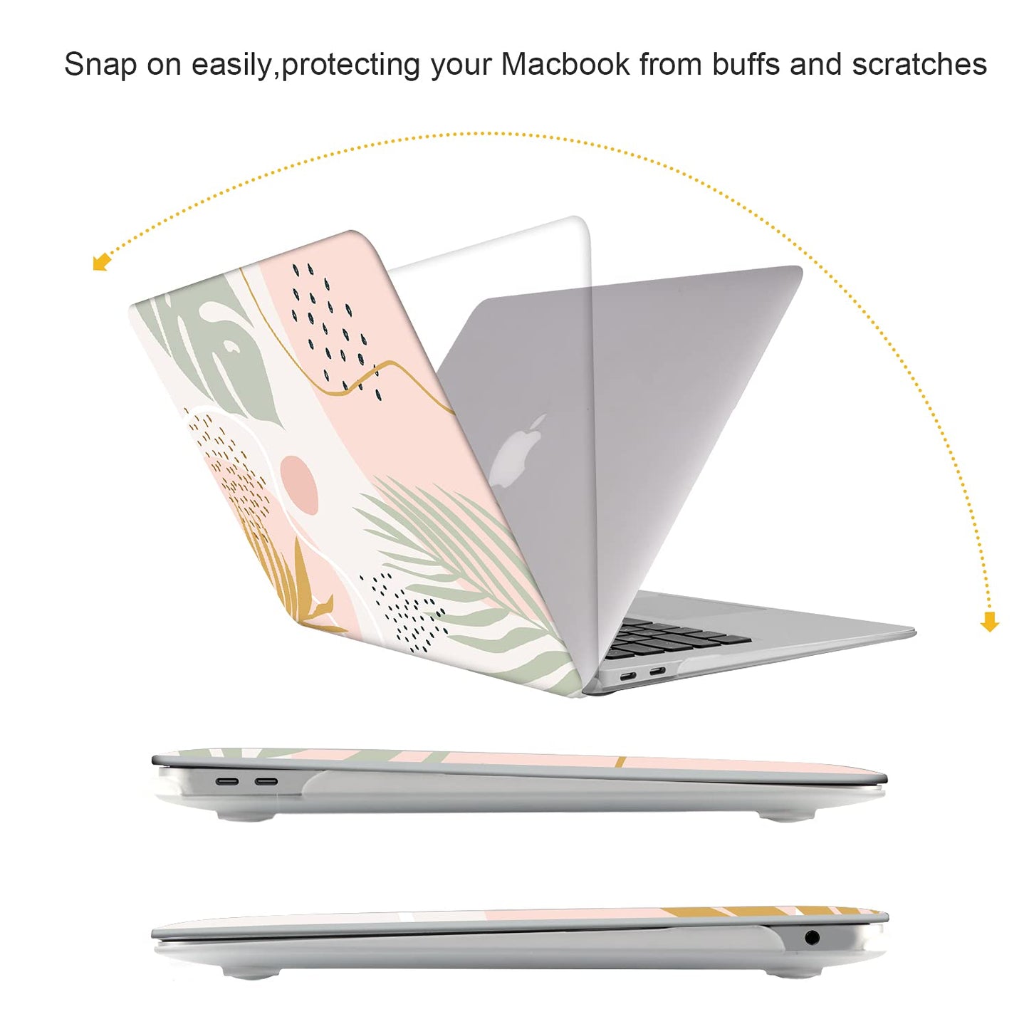 iCasso Desk Mat, Extended Gaming Mouse Pad (35.4x15.7 in), & Compatible with MacBook Air 13 Inch Case 2020 2019 2018 Release A2337 M1/ A1932/A2179 with Retina Display Touch ID-Molandi