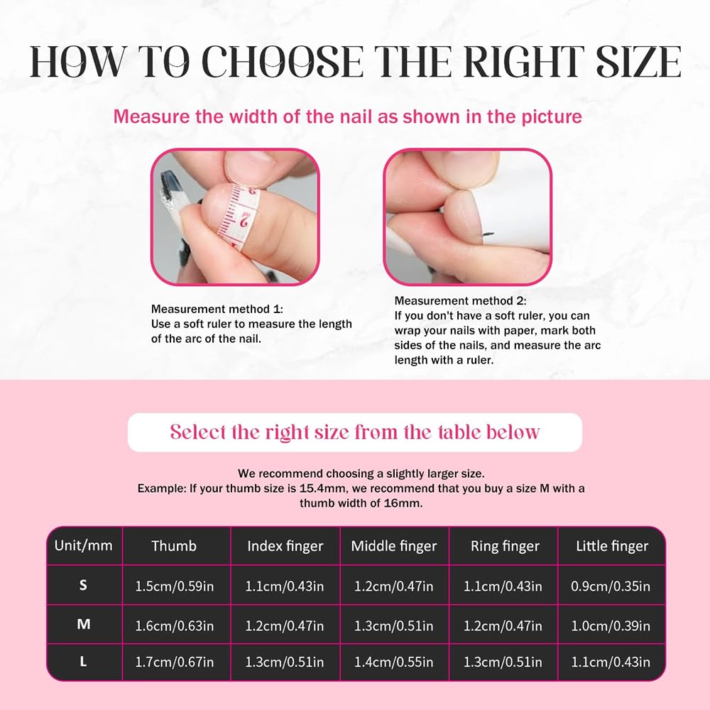 Handmade Press on Nails Long Coffin False Nails Blue French Tip with 3D Flower Designs Beach style Charm Cute luxury Sparkly Acrylic Nails for Women (Size M）10pcs