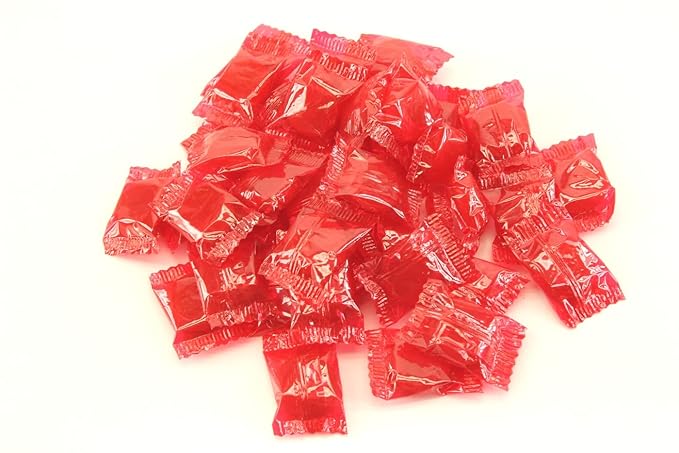Planet Sweets Cinnamon Buttons Discs Hard Candy - 1.5 Pounds - Individually Wrapped Bulk Candies