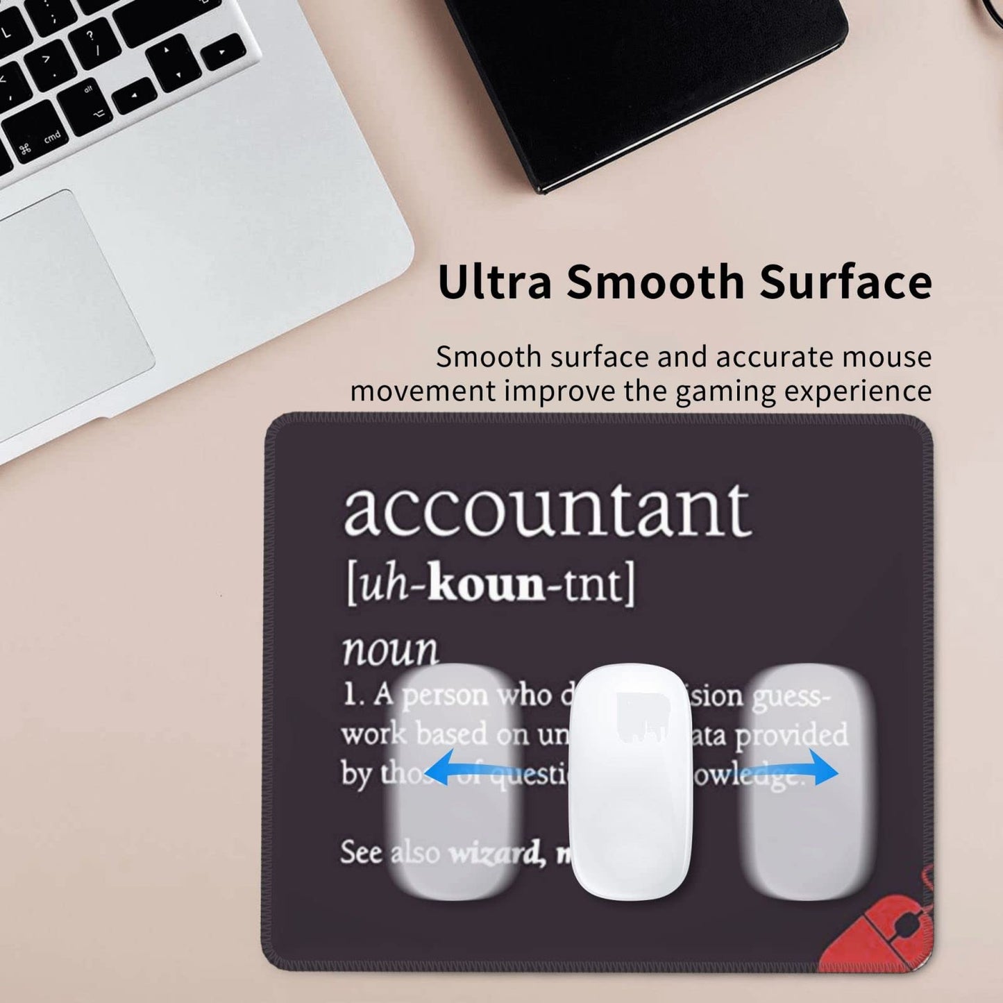 Novelty Accounting Mousepad Accountants Mouse Pad - Accountant Accounting Gift Mug Cup Mousemat 9.2 Inch Mouse Mats Colleague Gifts Funniest