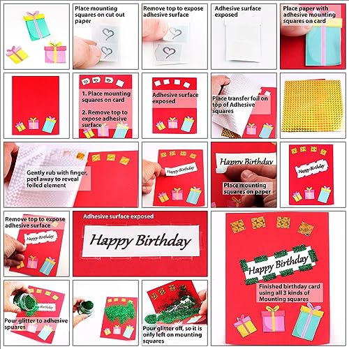 Scrapbook Adhesives by 3L Repositionable Mounting Squares, 1000-Pack - size: 1000-Pack