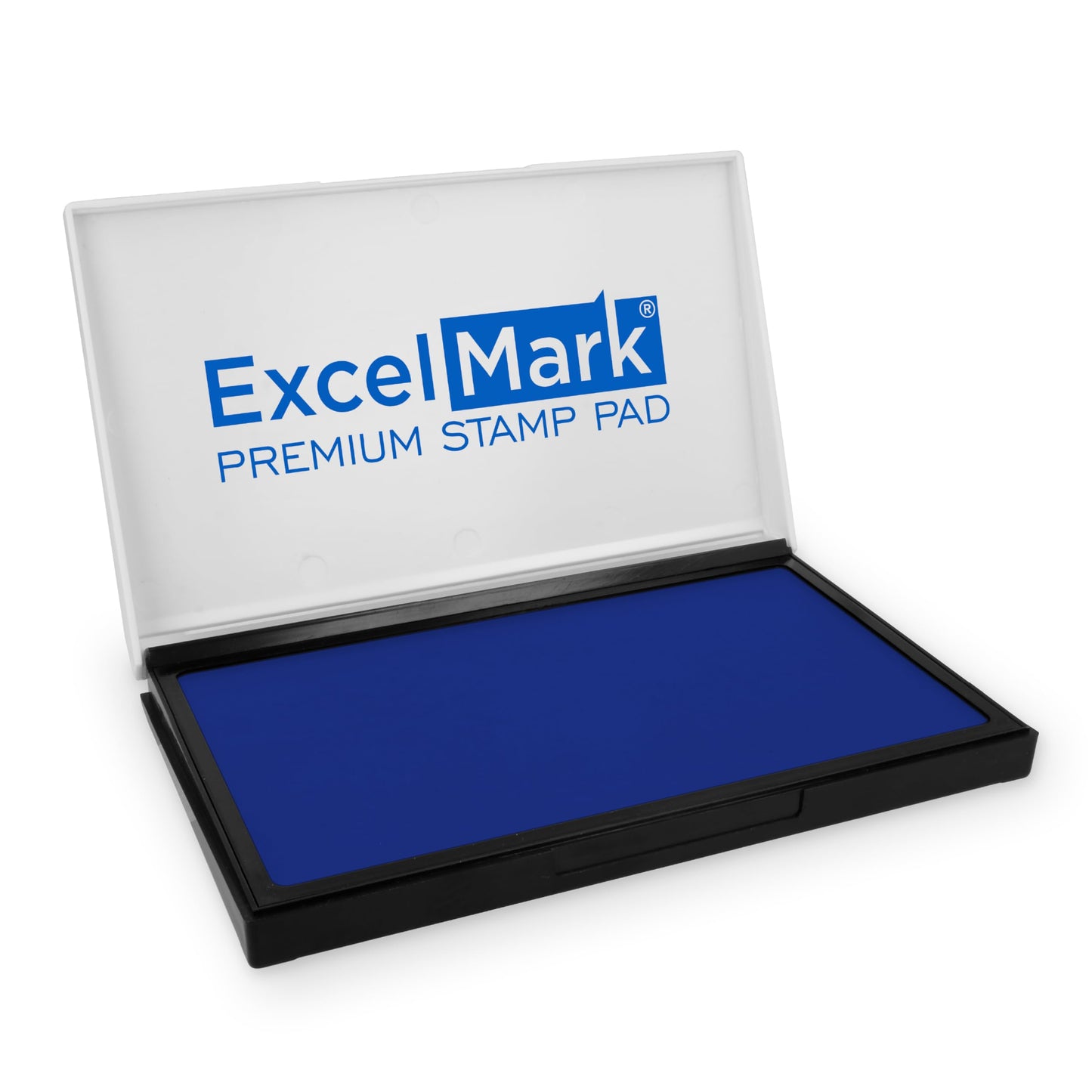ExcelMark Rubber Stamp Ink Pad Extra Large 3-7/8" x 7" (Blue)
