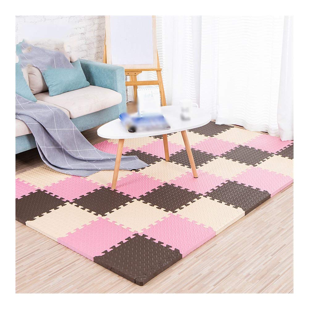 ALGFree Children Kids Baby Foam Puzzle Play Mat Interlocking Activity Protection Flooring Mat Soft EVA Pad, Colour Customizable (Color : C, Size : 30x30x1.2cm-24pcs)