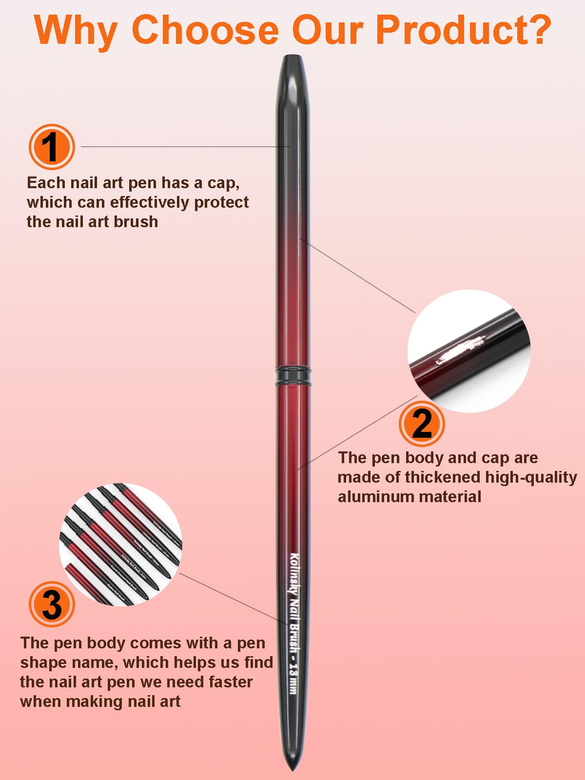 MYR 6Pcs Metal Nail Art Brushes and 2Pcs Nano Nail Files, suitable for Drawing Fine Patterns, Complex 3D Shapes, Adhesive Shaping, Gradient Nail Art and other Personalized Nail Pattern Designs