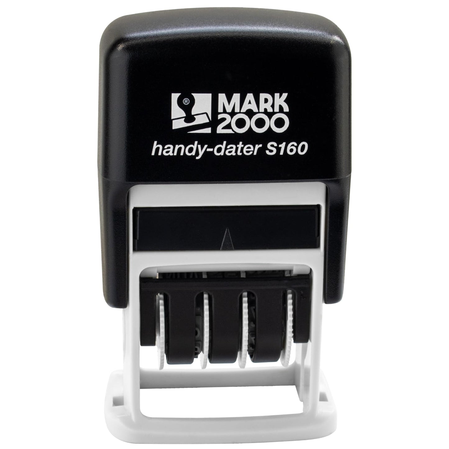 Mark 2000 Self-Inking Rubber Date Office Stamp with Completed Phrase & Date - Red Ink (Handy-Dater S160), 12-Year Band