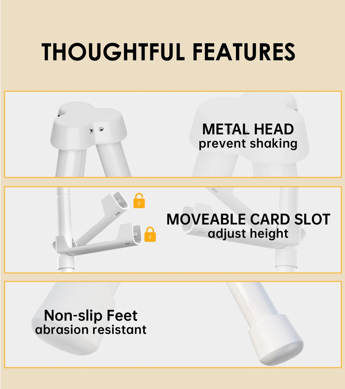 Artisorama Display Easel Stand for Sign, Lightweight Tripod with Bag, Portable Adjustable Artist Easels for Outdoor Painting Posters/Canvas/Wedding, 1PC White