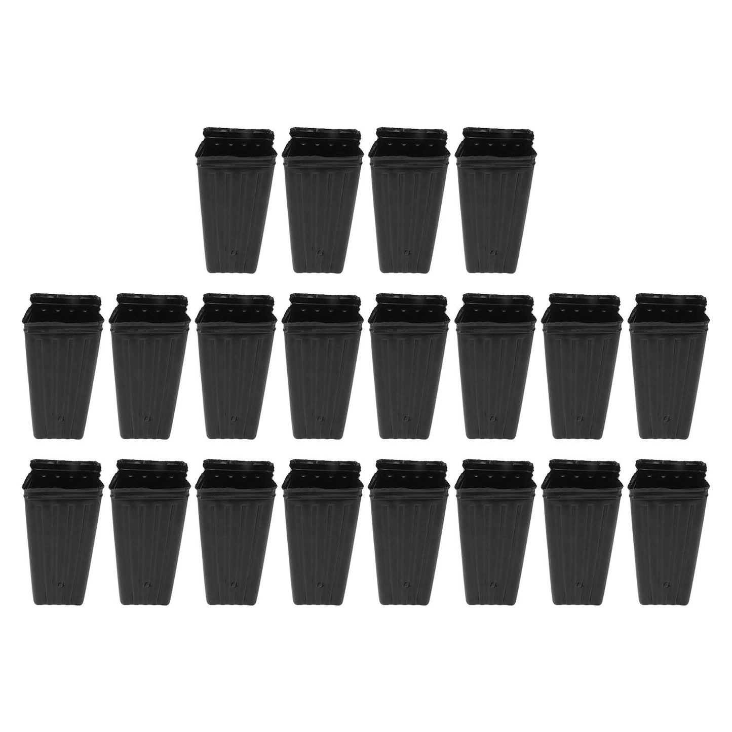 TOPINCN Deep Tree Pot Nursery Pots Outdoor Indoor Garden Seedlings Container Plants Treepots Tree Pots Flowers Plastic Container Pots Tall 20Pcs for Jar Nursery Baby Outside Kid Nursery