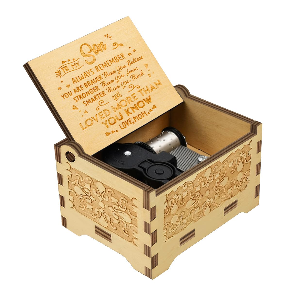 Sooharic Music Box for Son, Gifts from Mom, Unique Gifts for Son, Suitable for Birthday/Christmas/Keepsake