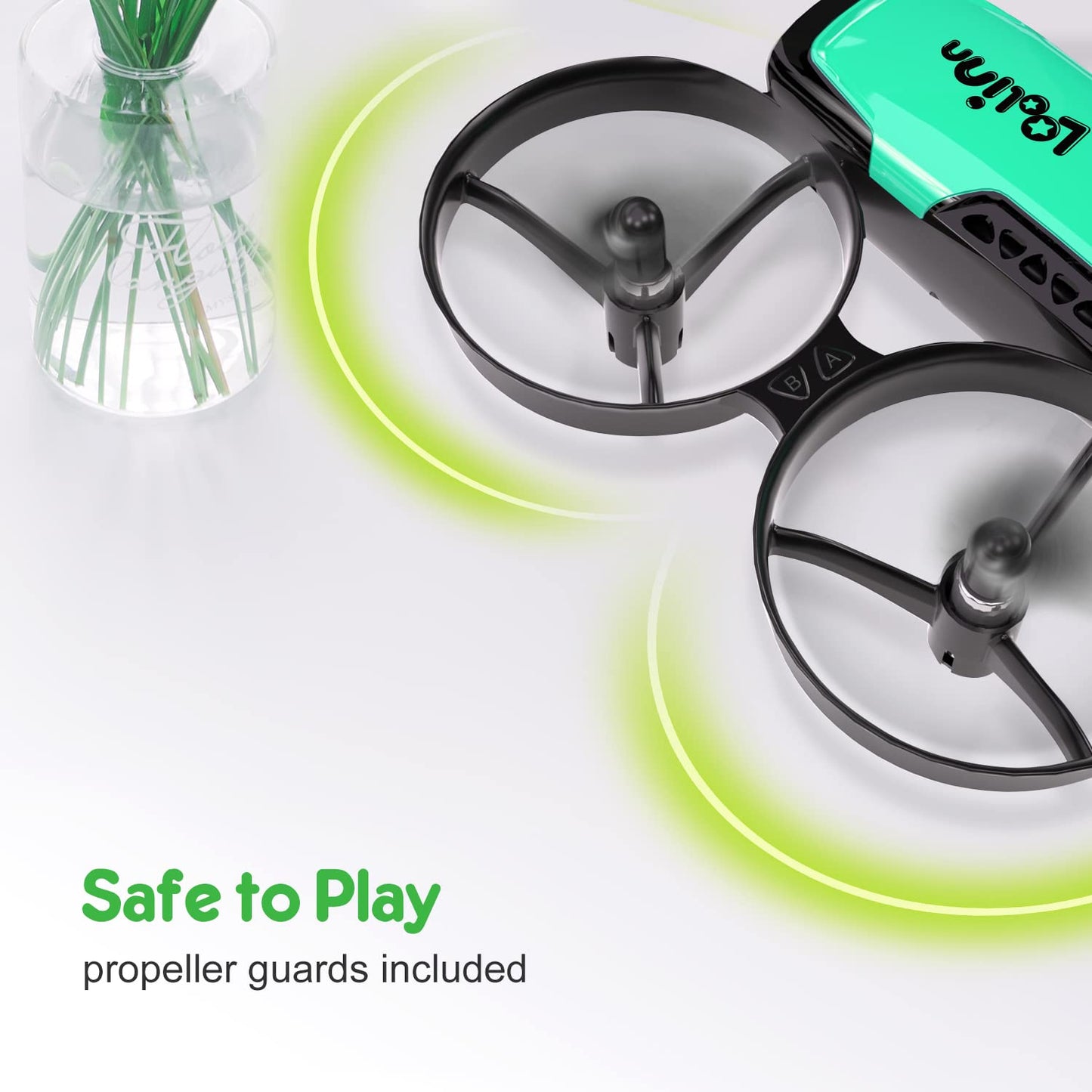Loolinn | Drone for Kids 8+ Gift with Camera - Mini Drone, Remote Control Quadcopter Drone with 90° Adjustable Camera, Safe for Kids, Photos and Videos, Easy to Fly (Gift for Boys and Girls)