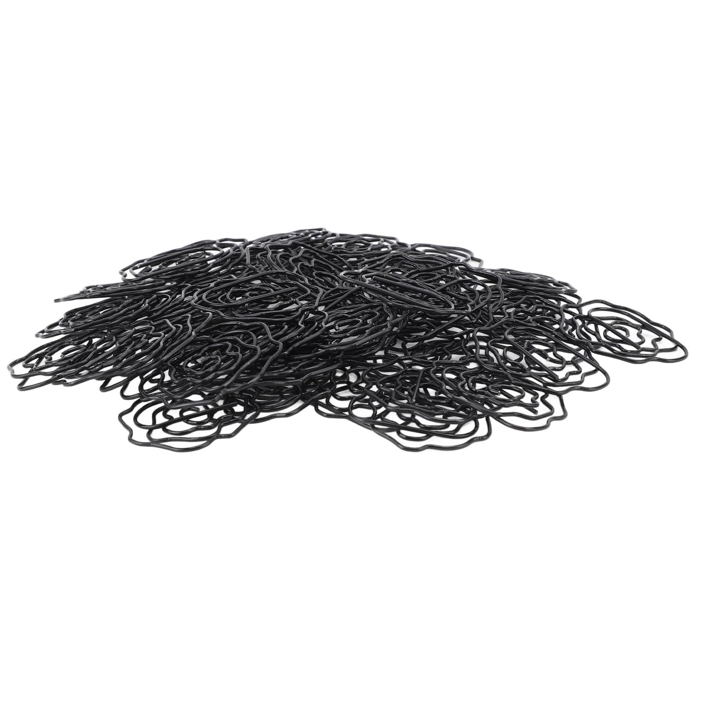 Paperclips Set, Metal Decorative Exquisite 50pcs Flower Paper Clips Cute for Office for Scrapbooking (Black)