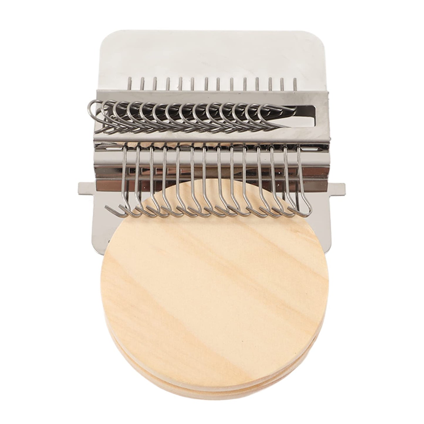 Joyzan Small Darning Loom, Speedweve Type Weave Tool Wood Mini Mending Stamping Machine Weaving Patch Kit Quickly Repair Mending Jeans Socks Clothes Stitching Knitting DIY Arts Beginner Holes 14 Hooks