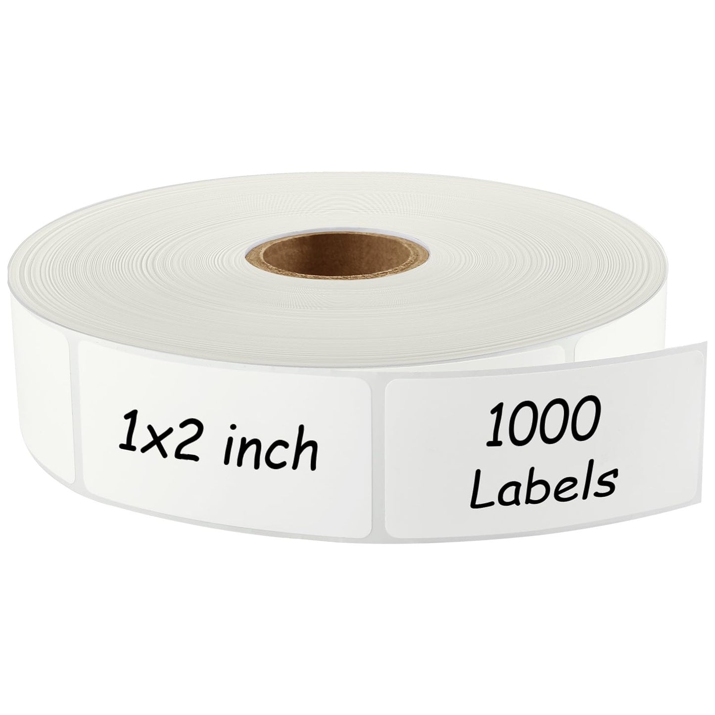 MaxGear 1000 Removable Freezer Labels 1x2 Inch, Waterproof Oil Resistant Stickers No Residue for Food Containers Pantry Jars Organization Meal Prep, 1 Roll