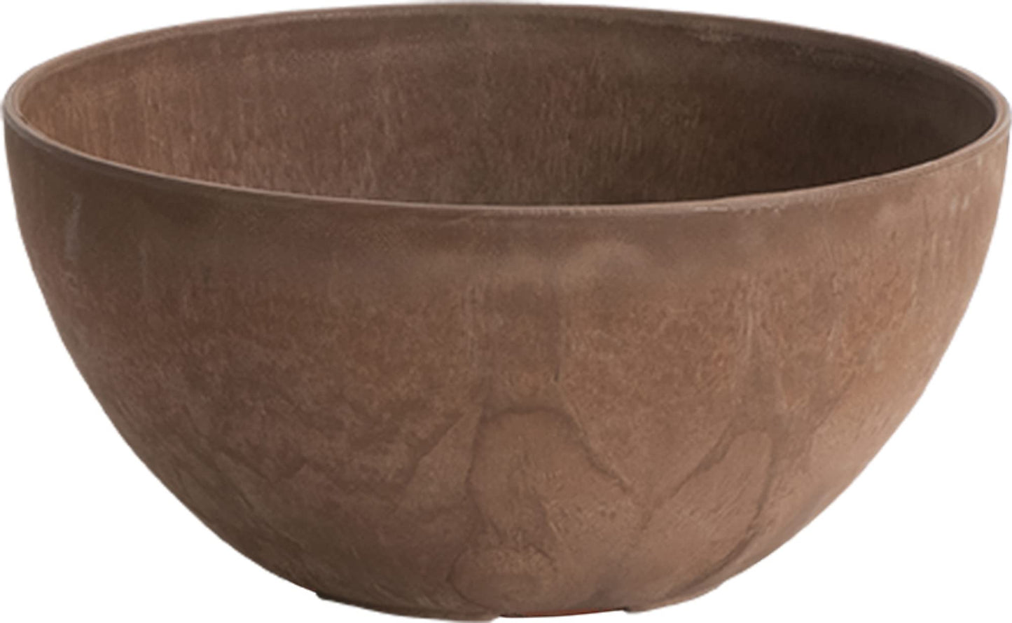 Novelty Artstone Bowl 10” Rust