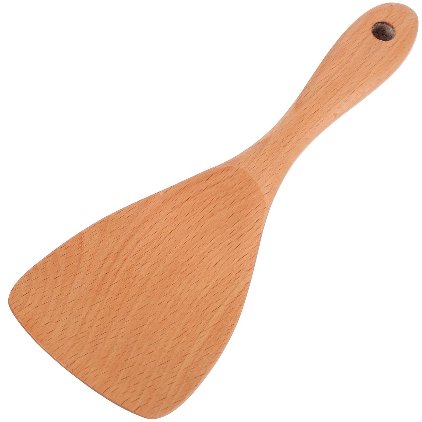 UPKOCH 8.3" Beechwood Rice Paddle - Japanese-Style Non-Scratch Spoon for Rice Cooker & Curry Stirring, Natural Wooden Utensil with Ergonomic Handle