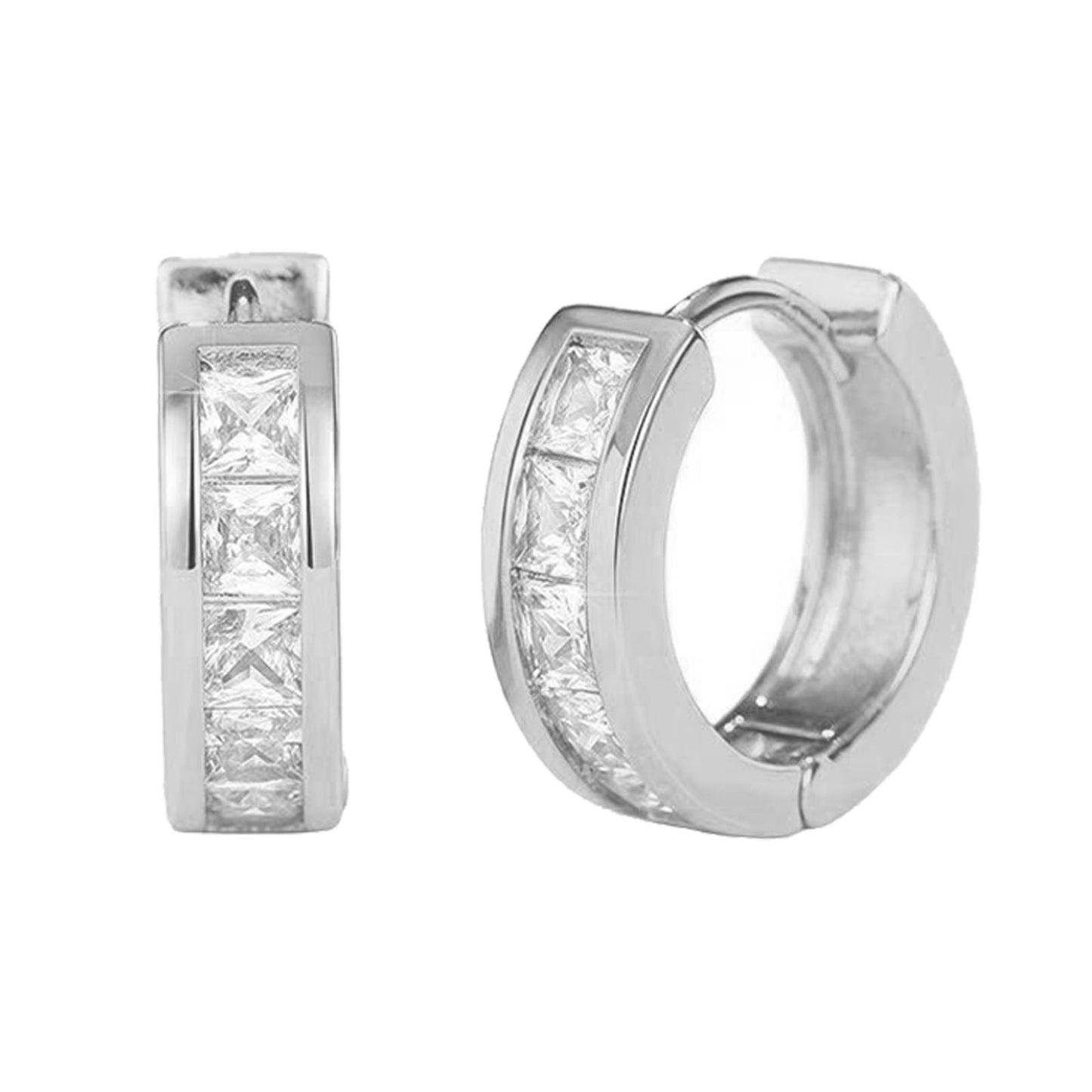 Histone Lymphatic Earring For Women, Lovefinity™ Honorable Joy Halolux Lymphvity Magnetotherapy Germanium Earrings Hoop Jewelry Gifts (Silver)