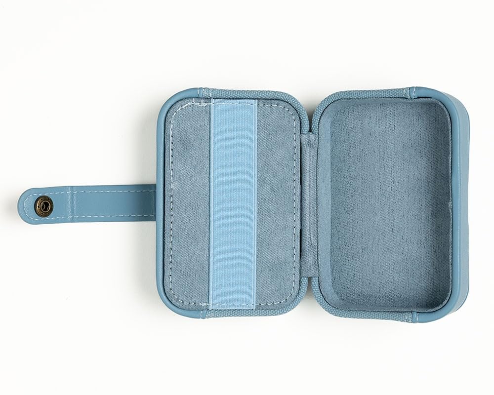 Knit Picks x dellaQ Blue Short Interchangeable Knitting Needles with Dusty Blue Buddy Case (Dusty Blue and Short Blue Needles)