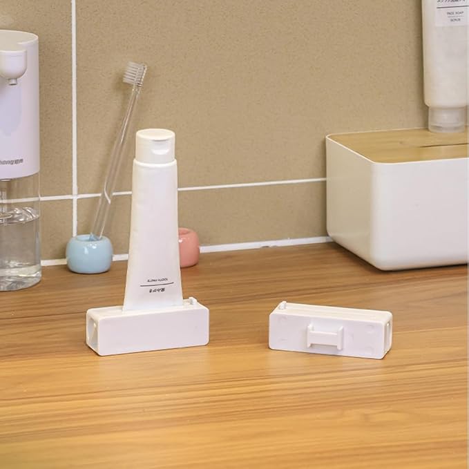 Magnetic Toothpaste Squeezer,Toothpaste Seat Holder Tube Squeezing Aids,Wall-mountable Dispens for Toothpaste Sauces Cosmetics Ointments Paints