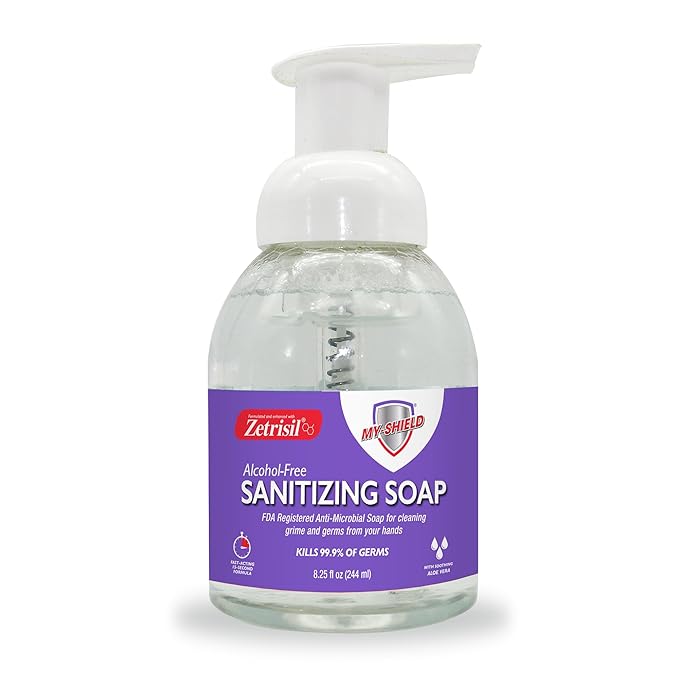 Sanitizing Soap – 8.25 oz (2-pack) Alcohol-Free, Formulated with Zetrisil. FDA Registered
